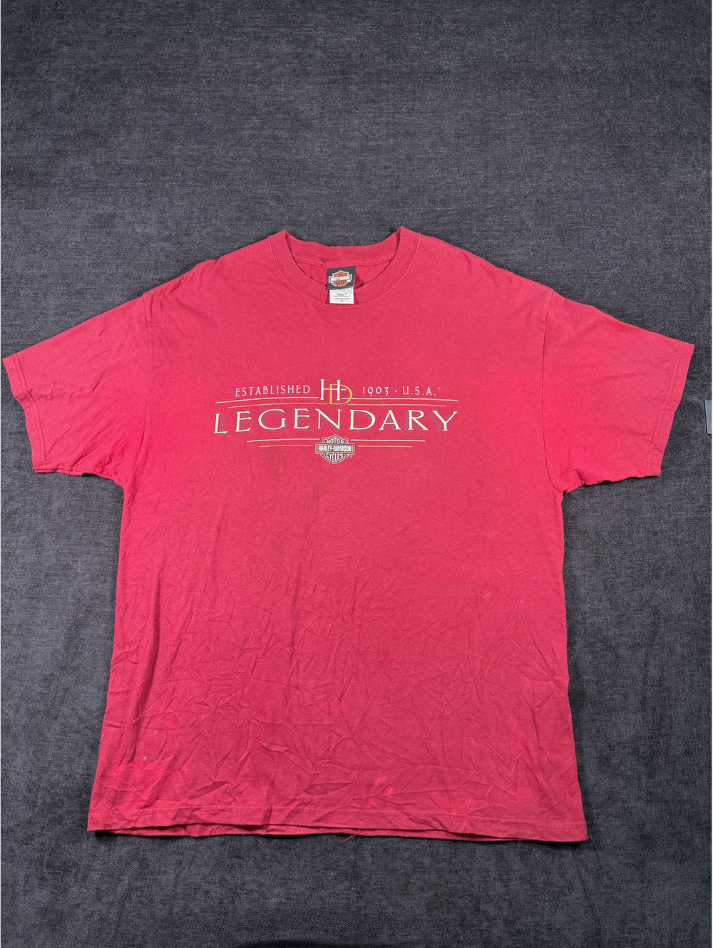 Harley-Davidson Legendary Red T-Shirt, Size XL
